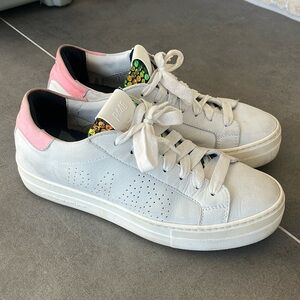 P448 women’s white sneakers size 39